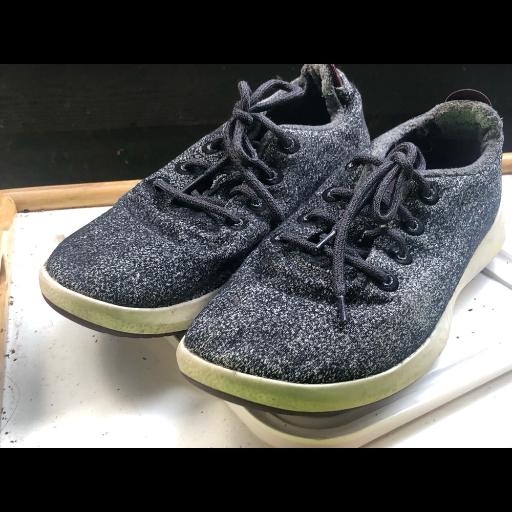Allbirds 0619NV1 Men’s Black Gray Wool Runners Athletic Sneakers Size 10 - Picture 3 of 10
